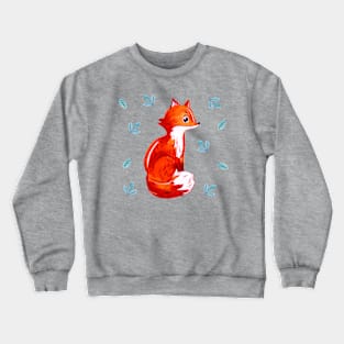 Fox Painting Hand Drawn Crewneck Sweatshirt